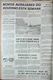 Página do jornal Correio do Ceará de março de 1973