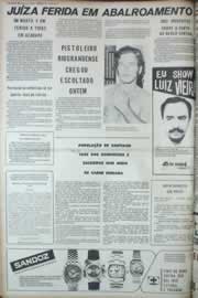 Página do jornal Correio do Ceará de março de 1973