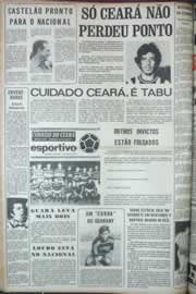 Página do jornal Correio do Ceará de março de 1973