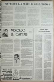 Página do jornal Correio do Ceará de março de 1973