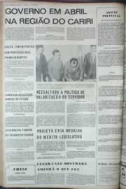 Página do jornal Correio do Ceará de março de 1973
