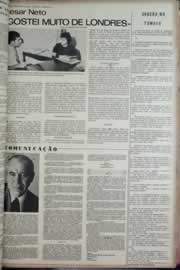 Página do jornal Correio do Ceará de março de 1973