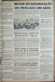 Página do jornal Correio do Ceará de março de 1973