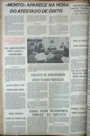 Página do jornal Correio do Ceará de março de 1973