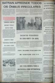 Página do jornal Correio do Ceará de março de 1973