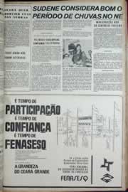 Página do jornal Correio do Ceará de março de 1973