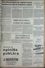 Página do jornal Correio do Ceará de abril de 1973