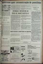 Página do jornal Correio do Ceará de abril de 1973