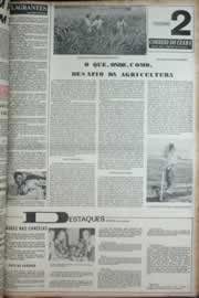 Página do jornal Correio do Ceará de abril de 1973