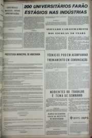 Página do jornal Correio do Ceará de abril de 1973
