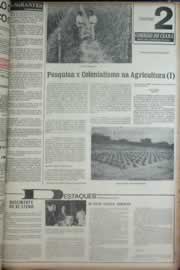 Página do jornal Correio do Ceará de abril de 1973