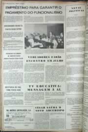 Página do jornal Correio do Ceará de abril de 1973