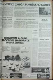 Página do jornal Correio do Ceará de abril de 1973