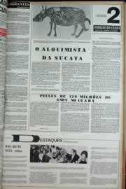 Página do jornal Correio do Ceará de abril de 1973