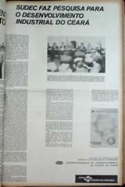 Página do jornal Correio do Ceará de abril de 1973