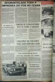Página do jornal Correio do Ceará de abril de 1973