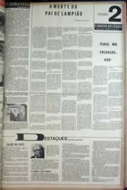 Página do jornal Correio do Ceará de abril de 1973