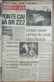 Página do jornal Correio do Ceará de abril de 1973