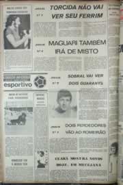 Página do jornal Correio do Ceará de abril de 1973