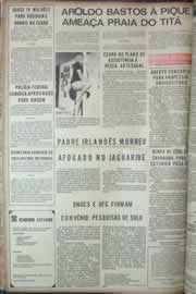 Página do jornal Correio do Ceará de abril de 1973