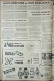 Página do jornal Correio do Ceará de abril de 1973