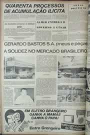 Página do jornal Correio do Ceará de abril de 1973