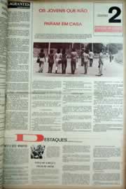 Página do jornal Correio do Ceará de abril de 1973