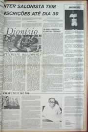 Página do jornal Correio do Ceará de abril de 1973