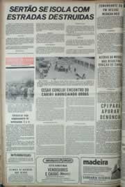 Página do jornal Correio do Ceará de abril de 1973