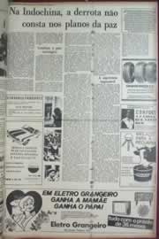 Página do jornal Correio do Ceará de abril de 1973