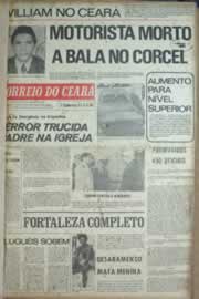 Página do jornal Correio do Ceará de maio de 1973