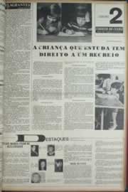 Página do jornal Correio do Ceará de maio de 1973