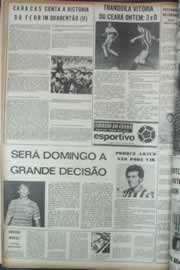 Página do jornal Correio do Ceará de maio de 1973