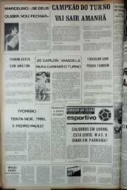 Página do jornal Correio do Ceará de maio de 1973