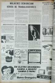 Página do jornal Correio do Ceará de maio de 1973