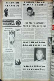 Página do jornal Correio do Ceará de maio de 1973