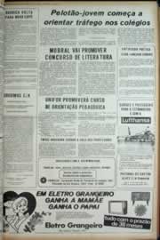 Página do jornal Correio do Ceará de maio de 1973