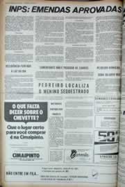 Página do jornal Correio do Ceará de maio de 1973