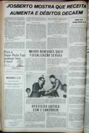 Página do jornal Correio do Ceará de maio de 1973