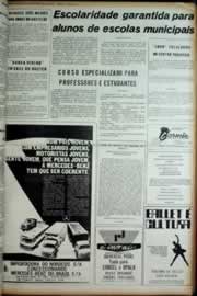 Página do jornal Correio do Ceará de maio de 1973