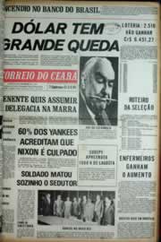 Página do jornal Correio do Ceará de maio de 1973