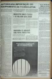 Página do jornal Correio do Ceará de maio de 1973