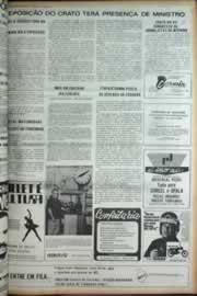 Página do jornal Correio do Ceará de maio de 1973