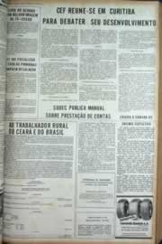 Página do jornal Correio do Ceará de maio de 1973