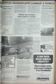 Página do jornal Correio do Ceará de maio de 1973