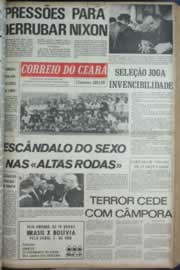 Página do jornal Correio do Ceará de maio de 1973
