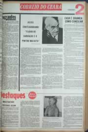 Página do jornal Correio do Ceará de maio de 1973
