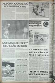 Página do jornal Correio do Ceará de maio de 1973