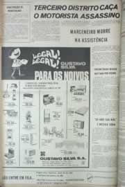 Página do jornal Correio do Ceará de maio de 1973