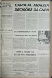 Página do jornal Correio do Ceará de maio de 1973